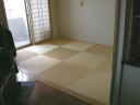 愛知県名古屋市　カラー琉球畳・へりなし畳（和紙製黄金色）　大矢製畳（Ooyaseijyou）
